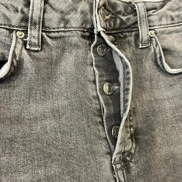 Topshop Moto Raw Hem Straight Jeans Size 28 - Picture 5 of 9